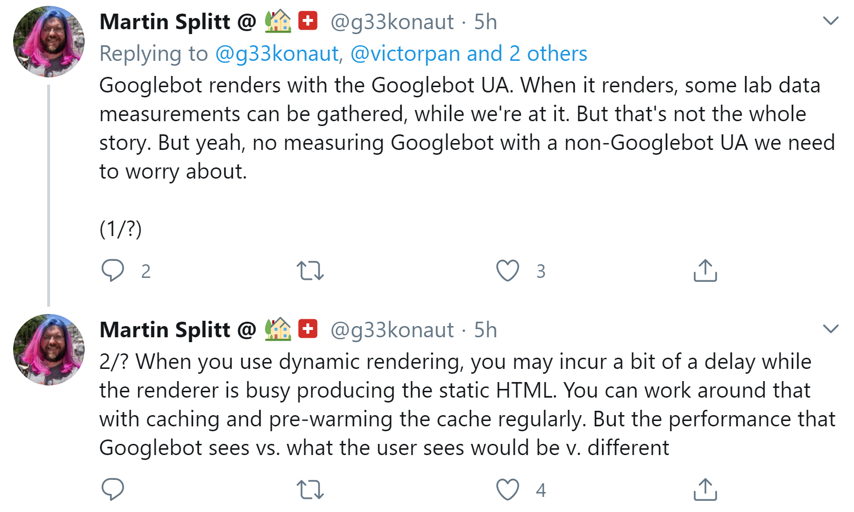 Google: Beim Messen der Performance wird Google User Agent verwendet