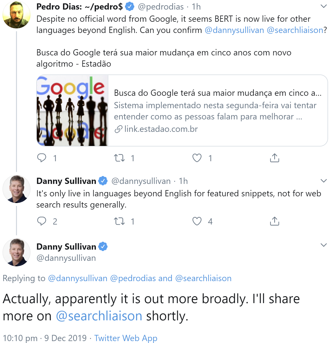 Google: BERT wurde auf weitere Sprachen ausgeweitet