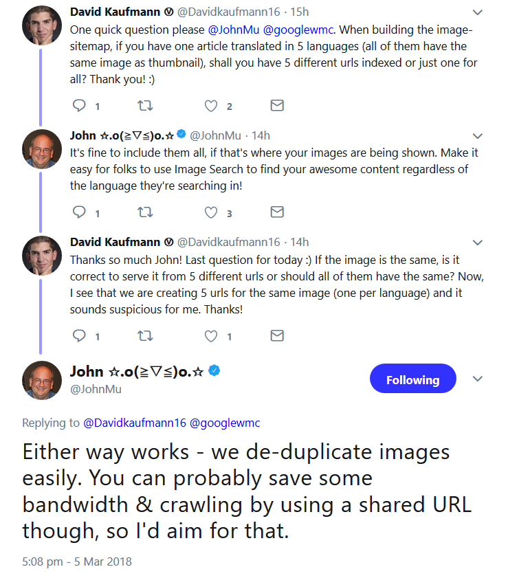 Google: Bilder auf internationalen Webseiten pro Lokalversion indexieren lassen