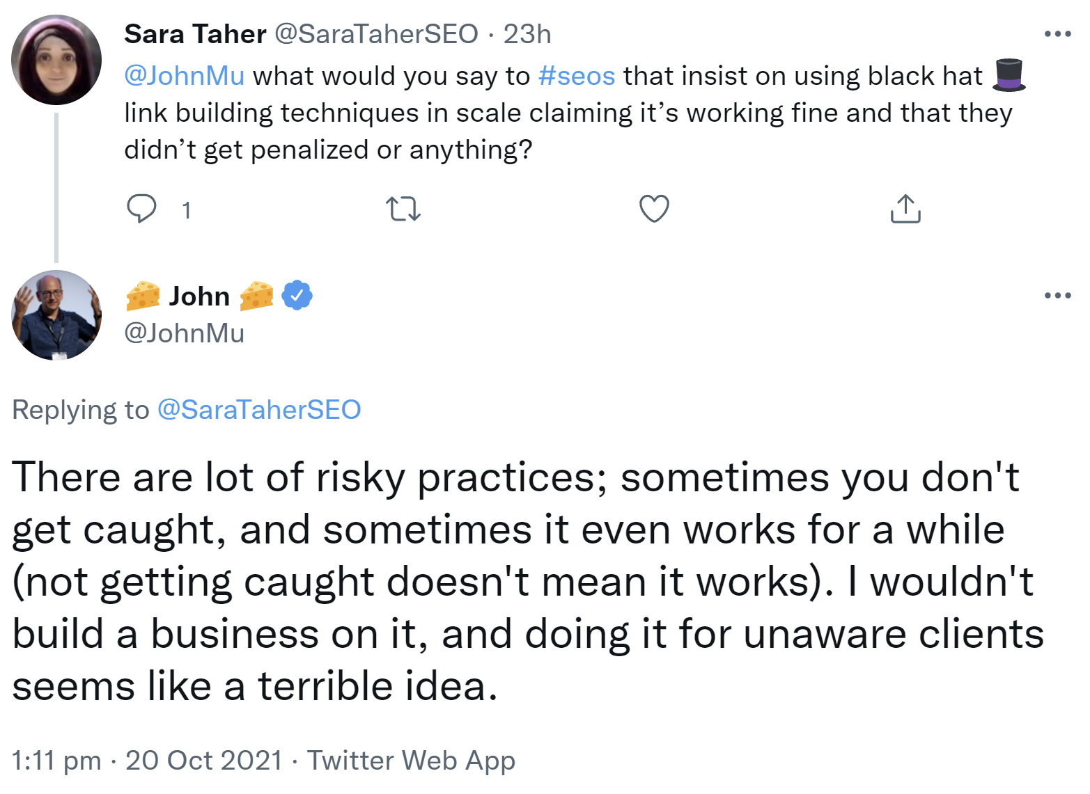 Google: 'Black Hat SEO kann eine Weile gutgehen'