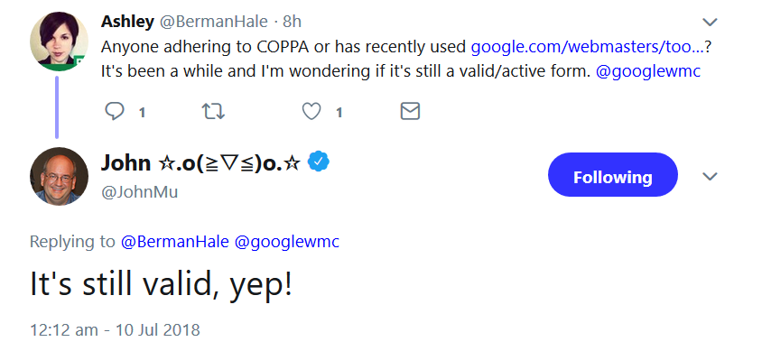 Google: Auszeichnung kindgerechter Webseiten per COPPA funktioniert noch