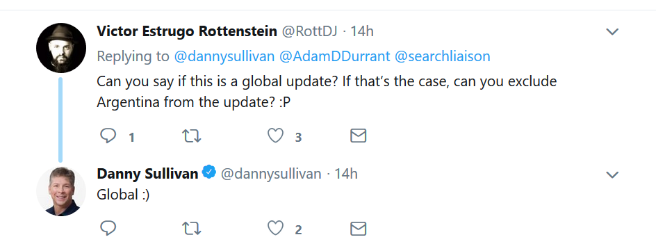 Google: Core-Update ist global