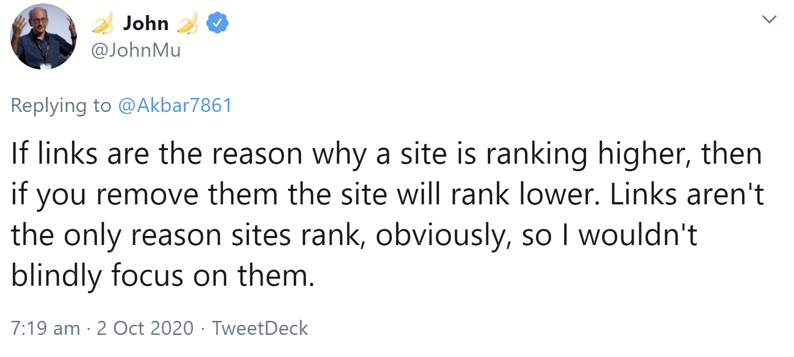 Google: Das Entfernen von Links kann zu schlechteren Rankings führen