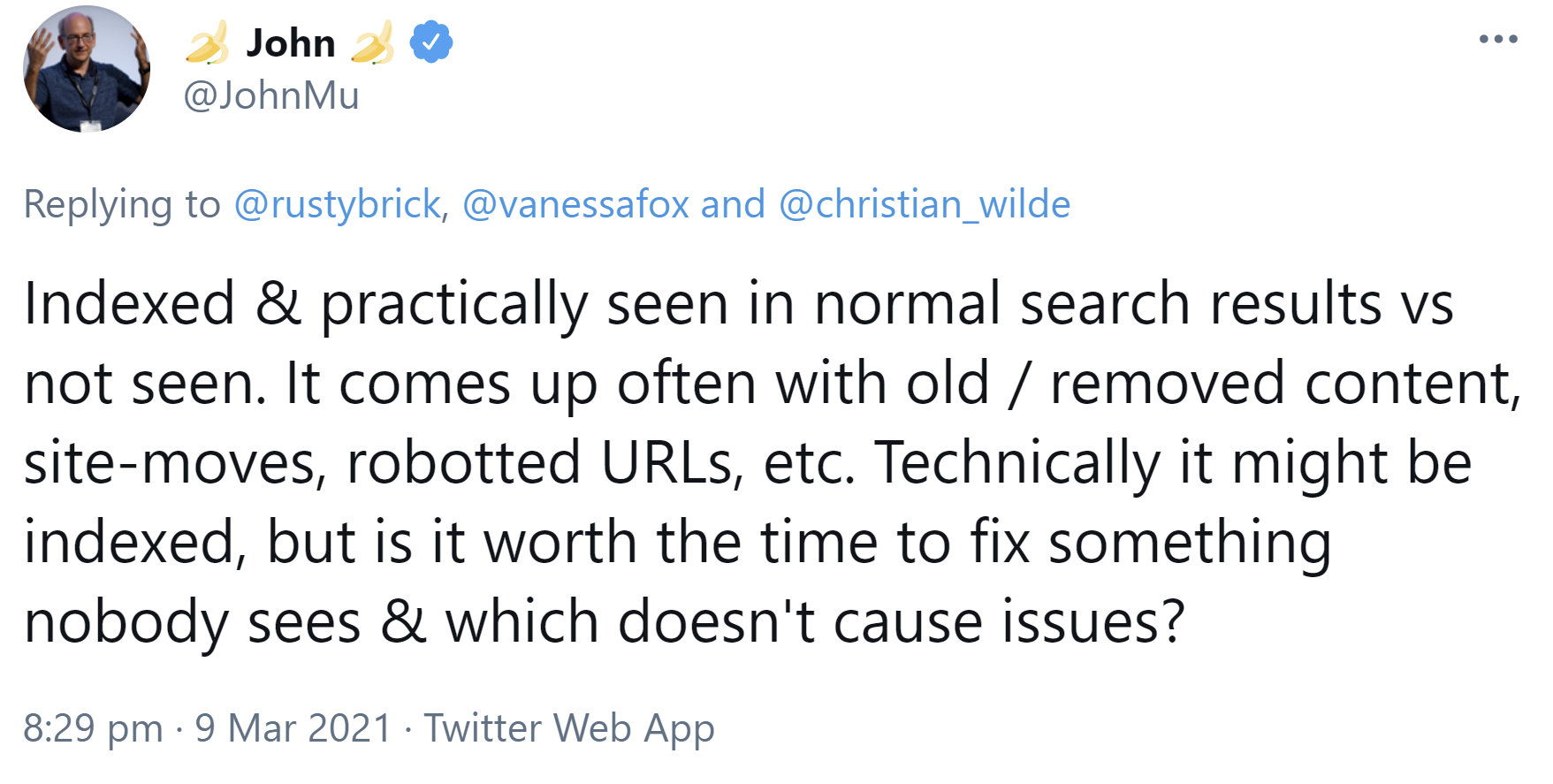 Google: Das ist der Unterschied zwischen technischer und praktischer Indexierung
