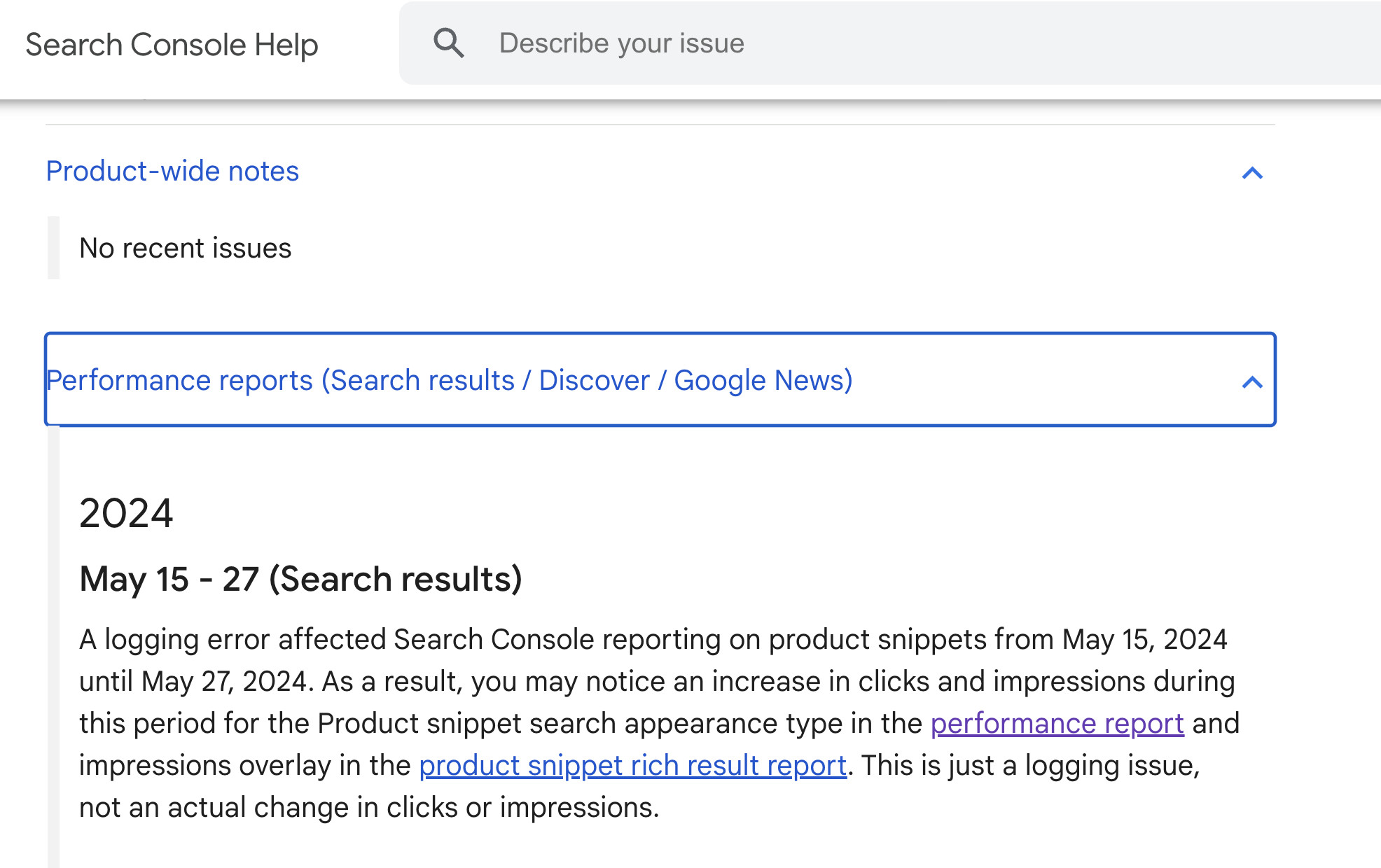 Google Data Anomalies Leistungsbericht 03.07.2024