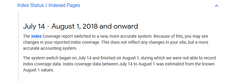 Google Data Anomalies Page