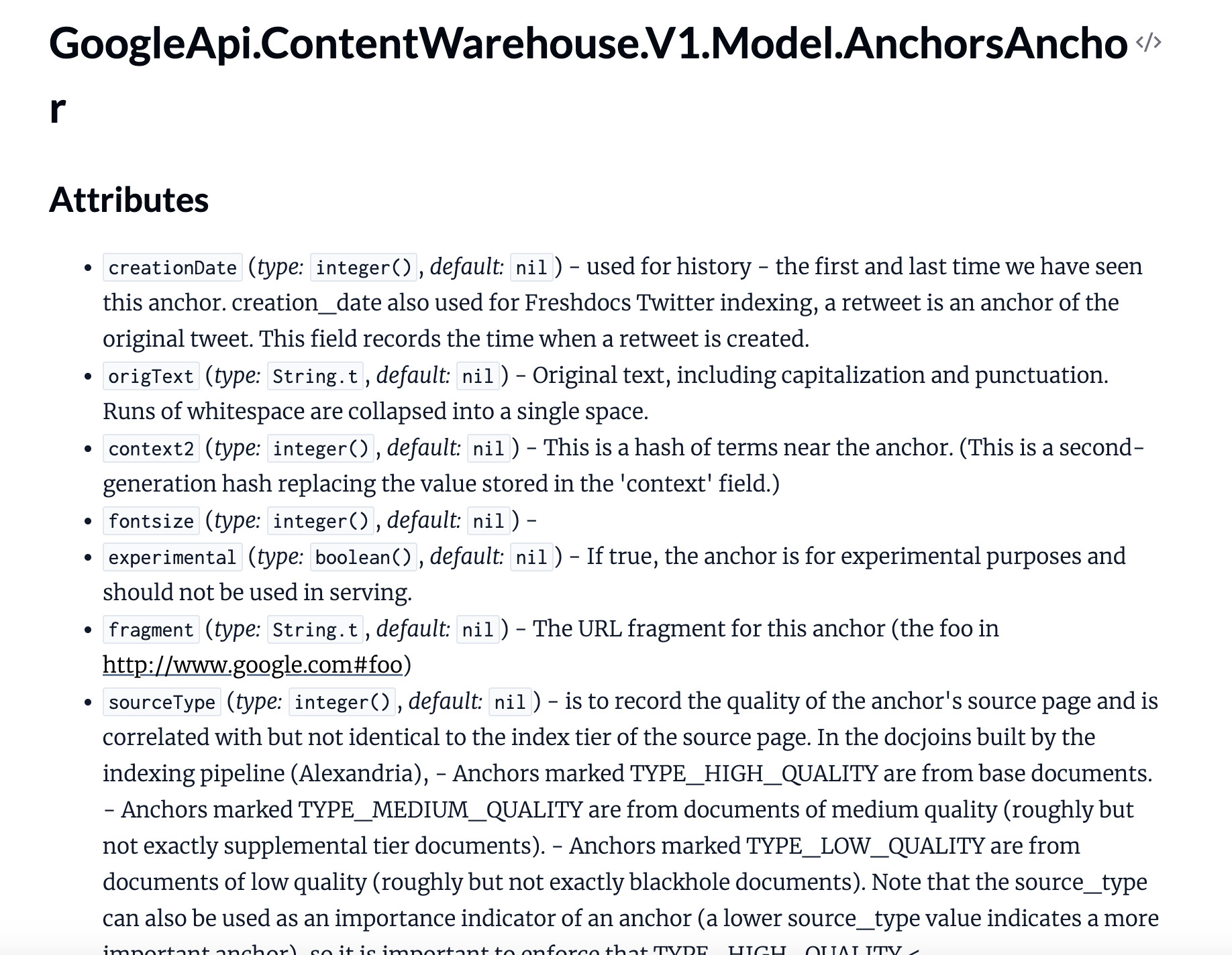 Google Data Warehouse API Bewertung Links