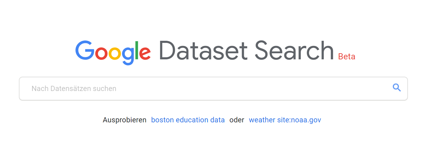 Dataset Search