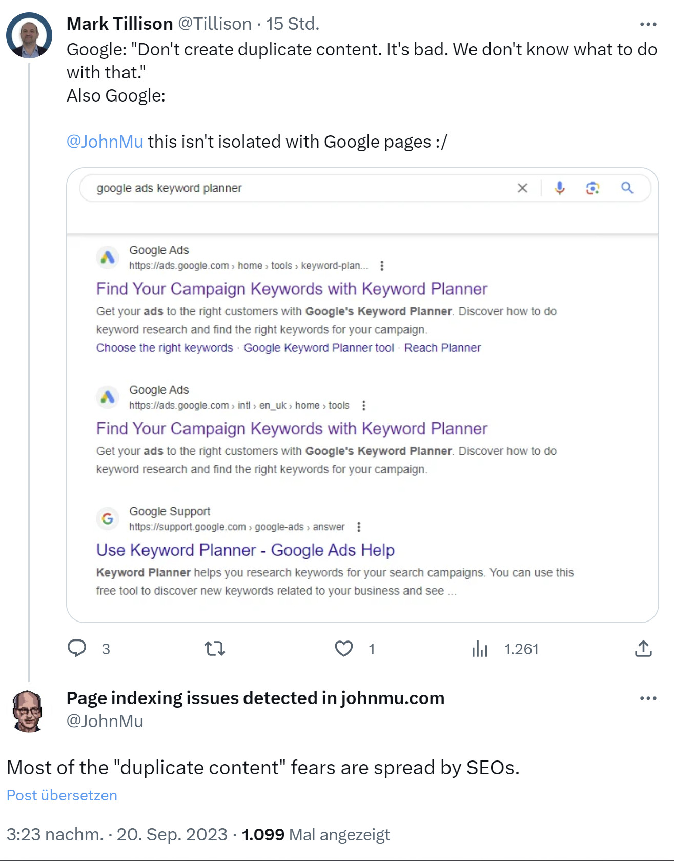 Google: 'Die meisten Sorgen wegen Duplicate Content stammen von SEOs'