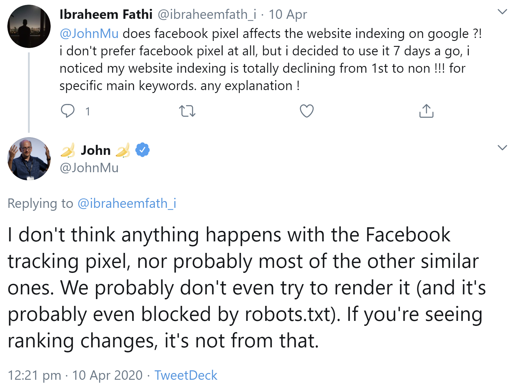 Die meisten Tracking-Pixel haben keine negativen Ranking-Effekte