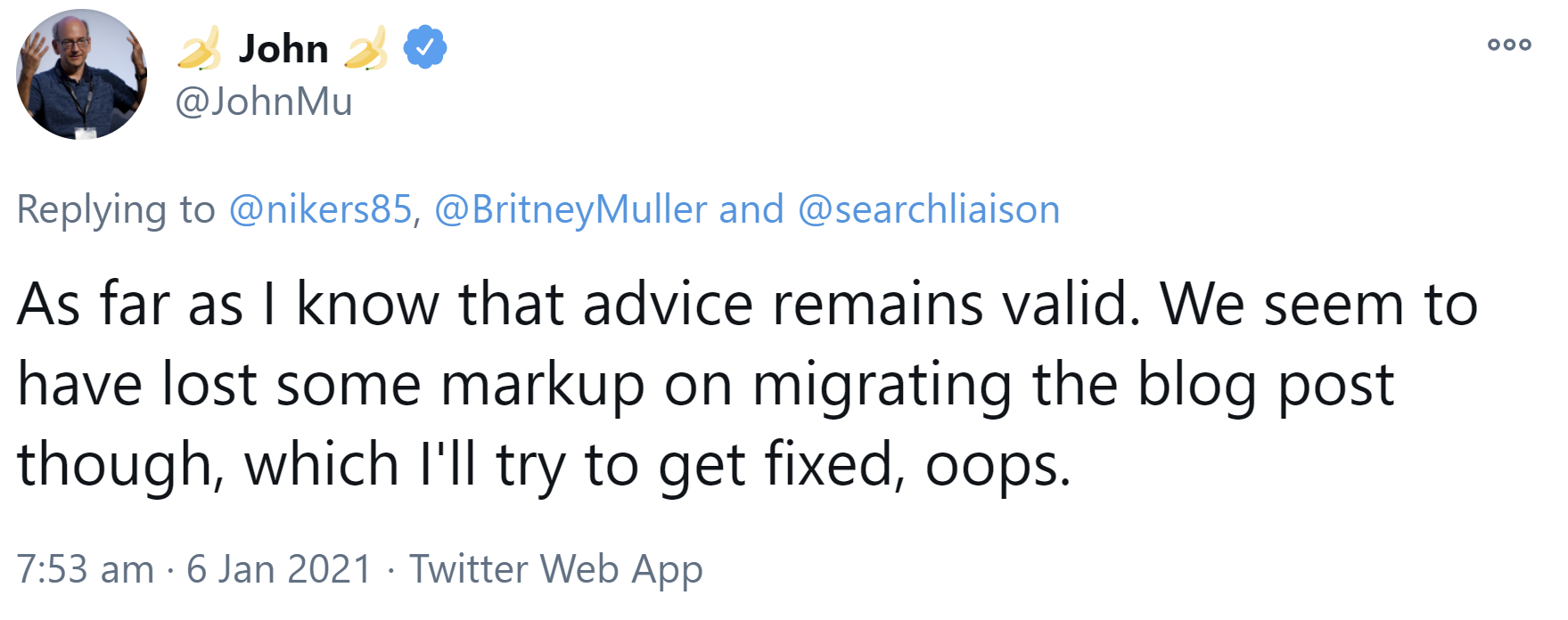 Google: Empfehlungen für übersetzte Templates sind nach wie vor gültig