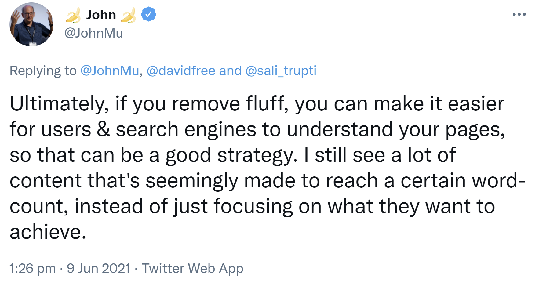 Google: Das Entfernen unnötiger Inhalte kann Seiten besser verständlich machen
