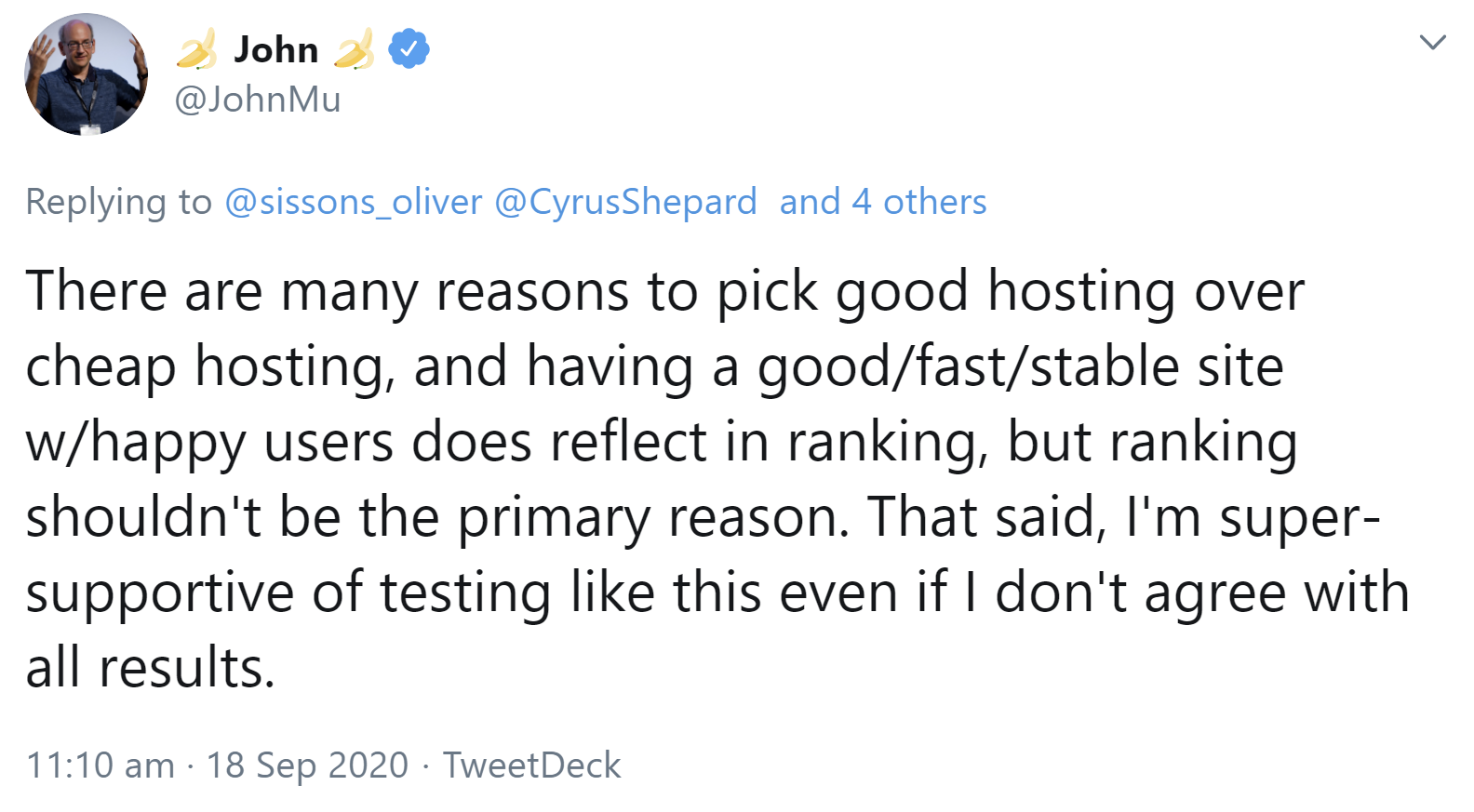Google: gute Gründe für gutes Hosting