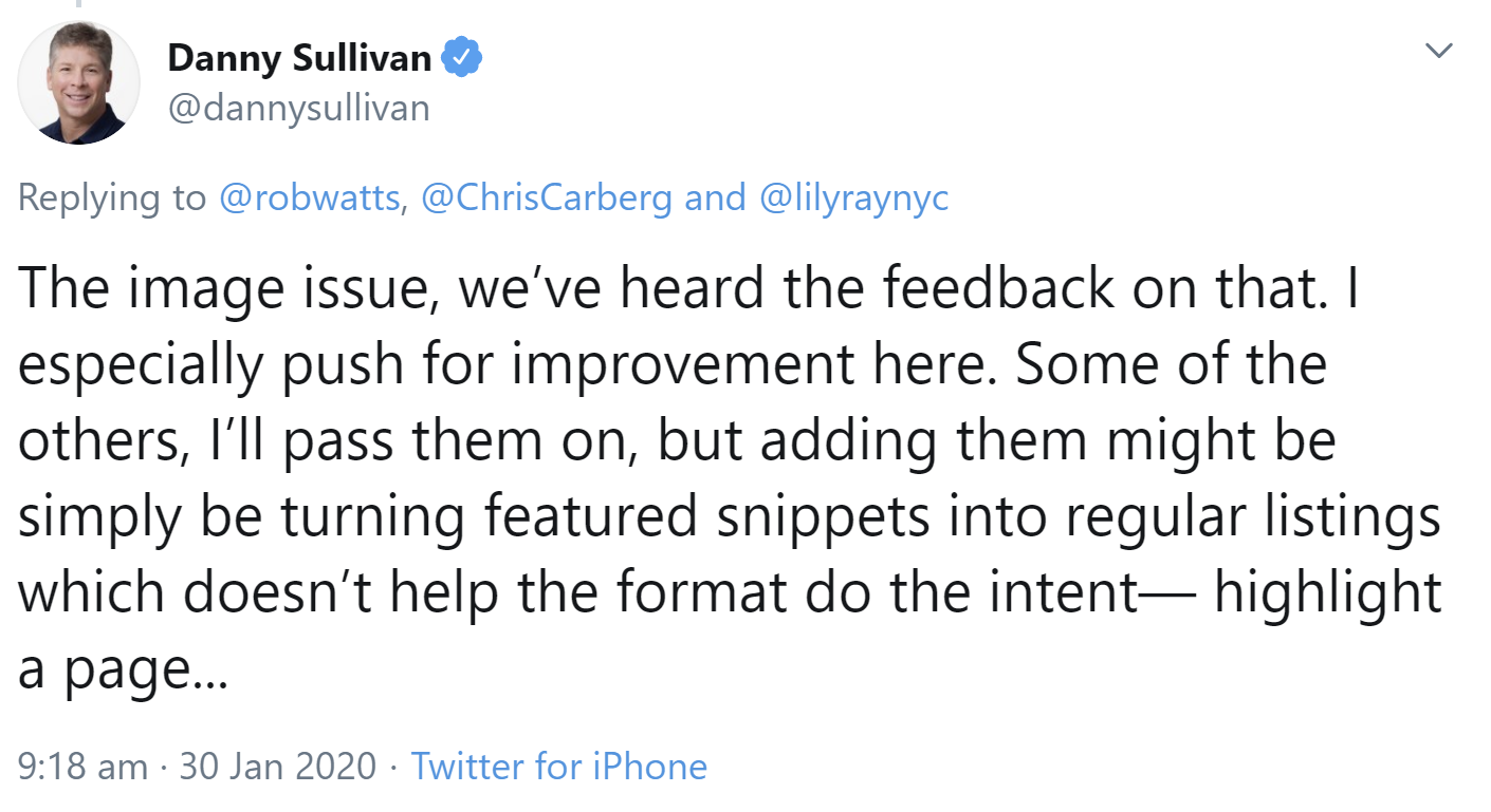 Google: Antwort auf Vorwurf zu falschen Bildern in Featured Snippets