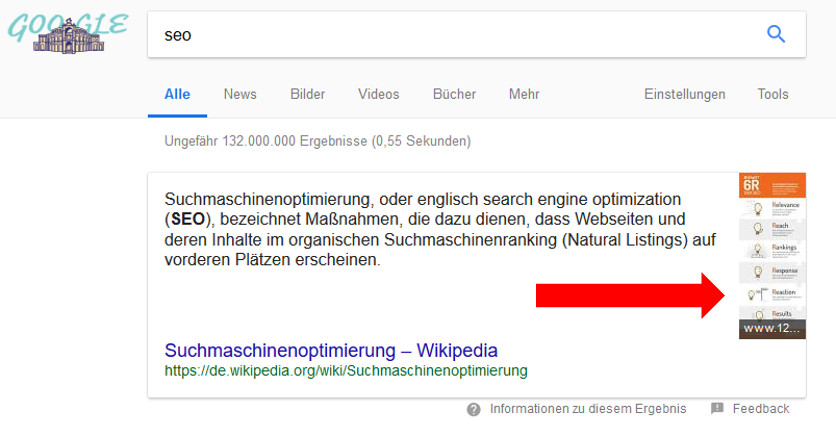 Google: Featured Snippet-Bild verlinkt jetzt auf die Bildersuche