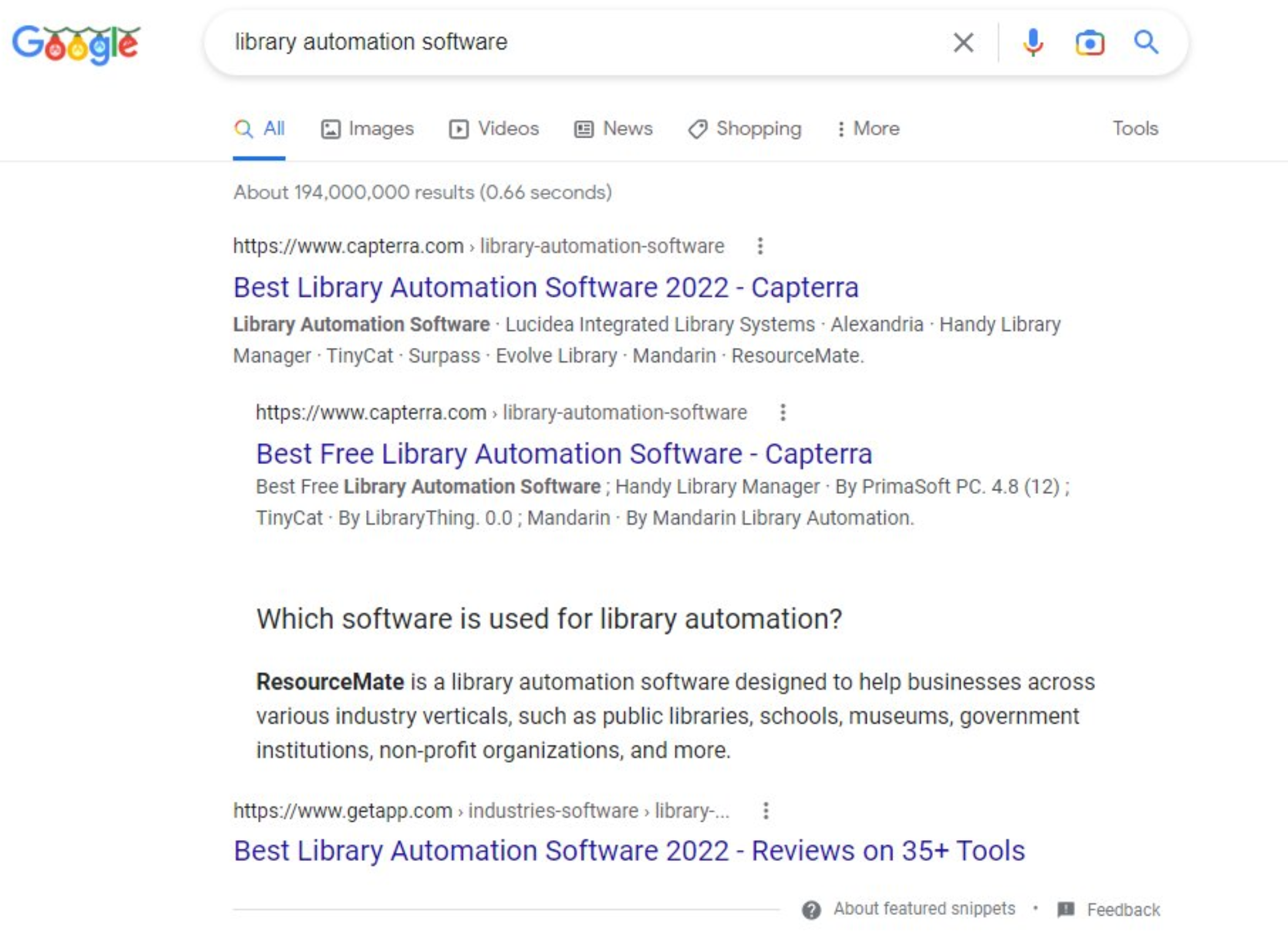 Google: Fetaured Snippet, das nicht auf Position 0 erscheint