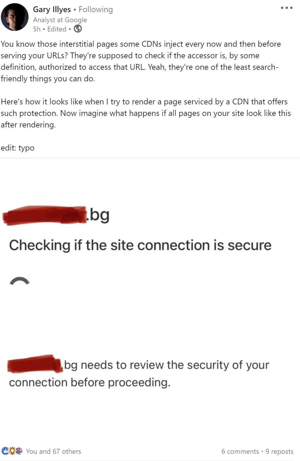 Gary Illyes von Google: Sicherheits-Interstitials von CDNs gehören zu den suchmaschinenunfreundlichsten Dingen