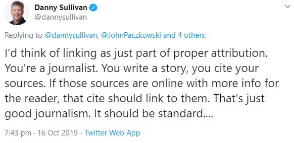 Guter Journalismus: auf die Quellen verlinken