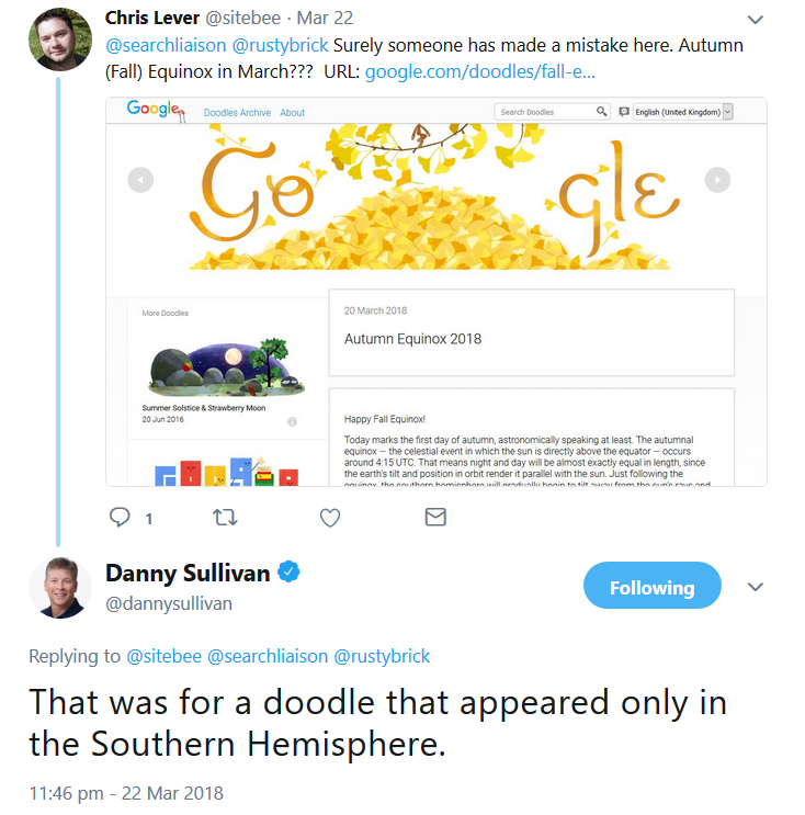 Google-Doodle: Herbst im März?