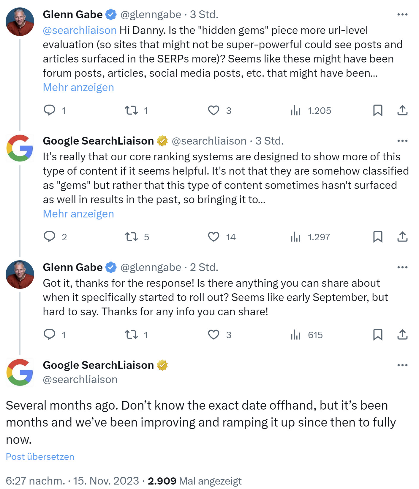 Google: 'Hidden Gems' sind bereits ausgerollt