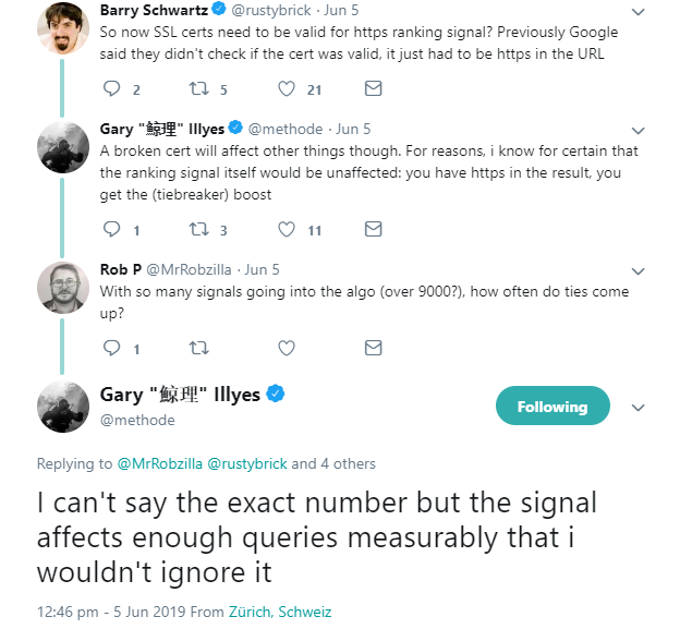 Google: HTTPS gibt bei vielen Suchanfragen den Ausschlag