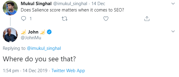 Google: Ist Salienz ein Rankingfaktor?