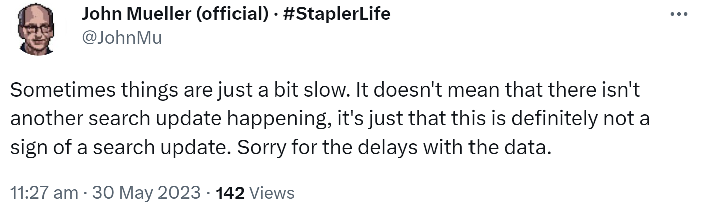 John Müller von Google bestätigt Verzögerung im Leistungsbericht der Search Console