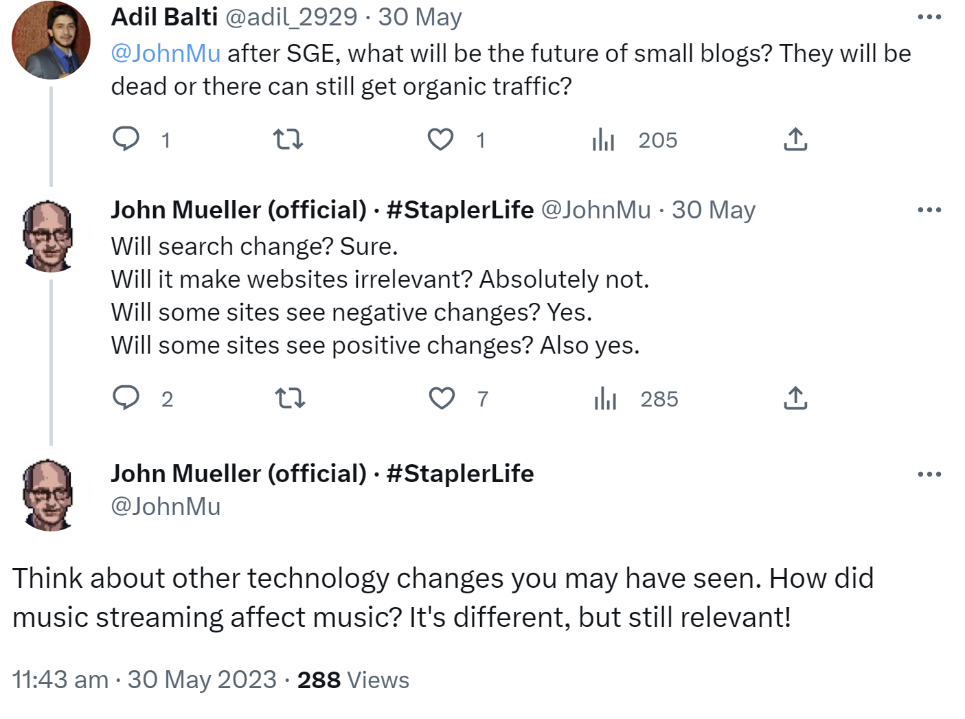 Google: John Müller zur Zukunft kleiner Blogs mit der neuen KI-Suche