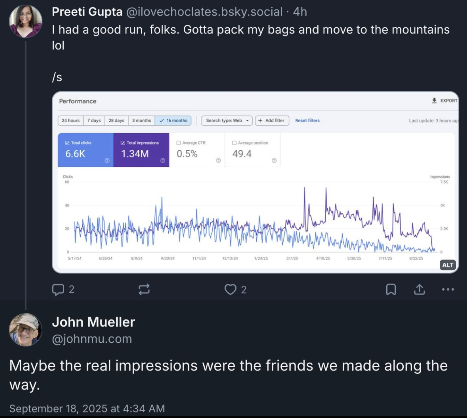 Google: John Müller zum Rückgang der Impressionen in der GSC