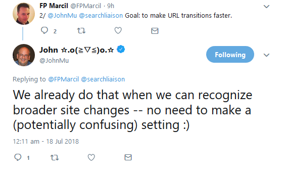 Google: keine Markierung für umziehende Seiten in GSC nötig