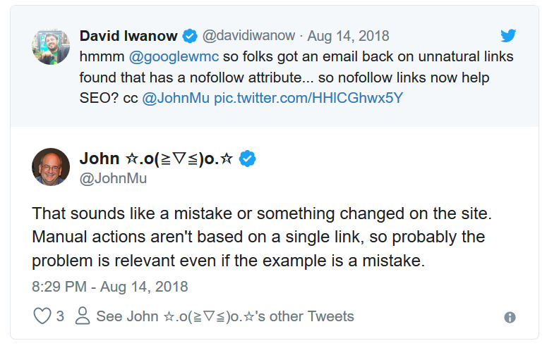 Google: keine Penalty wegen eines einzelnen Links