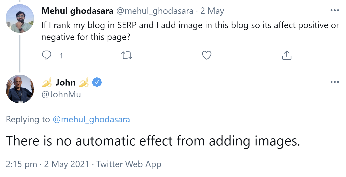 Google: keine automatischen Rankingvorteile durch die Verwendung von Bildern