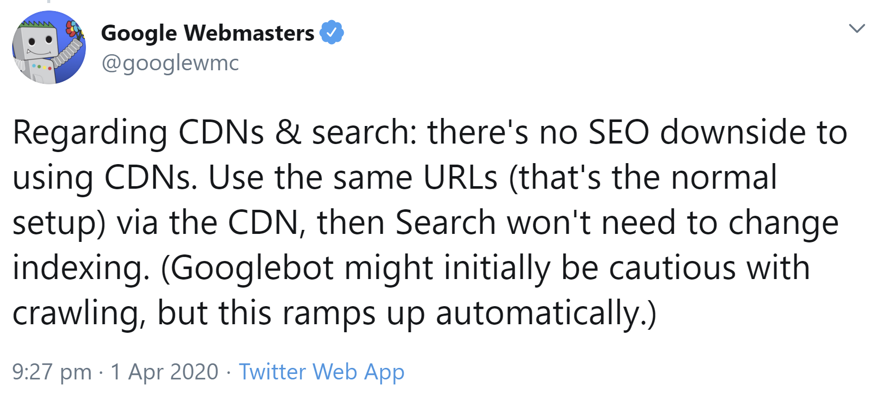 Google: keine Nachteile durch CDNs