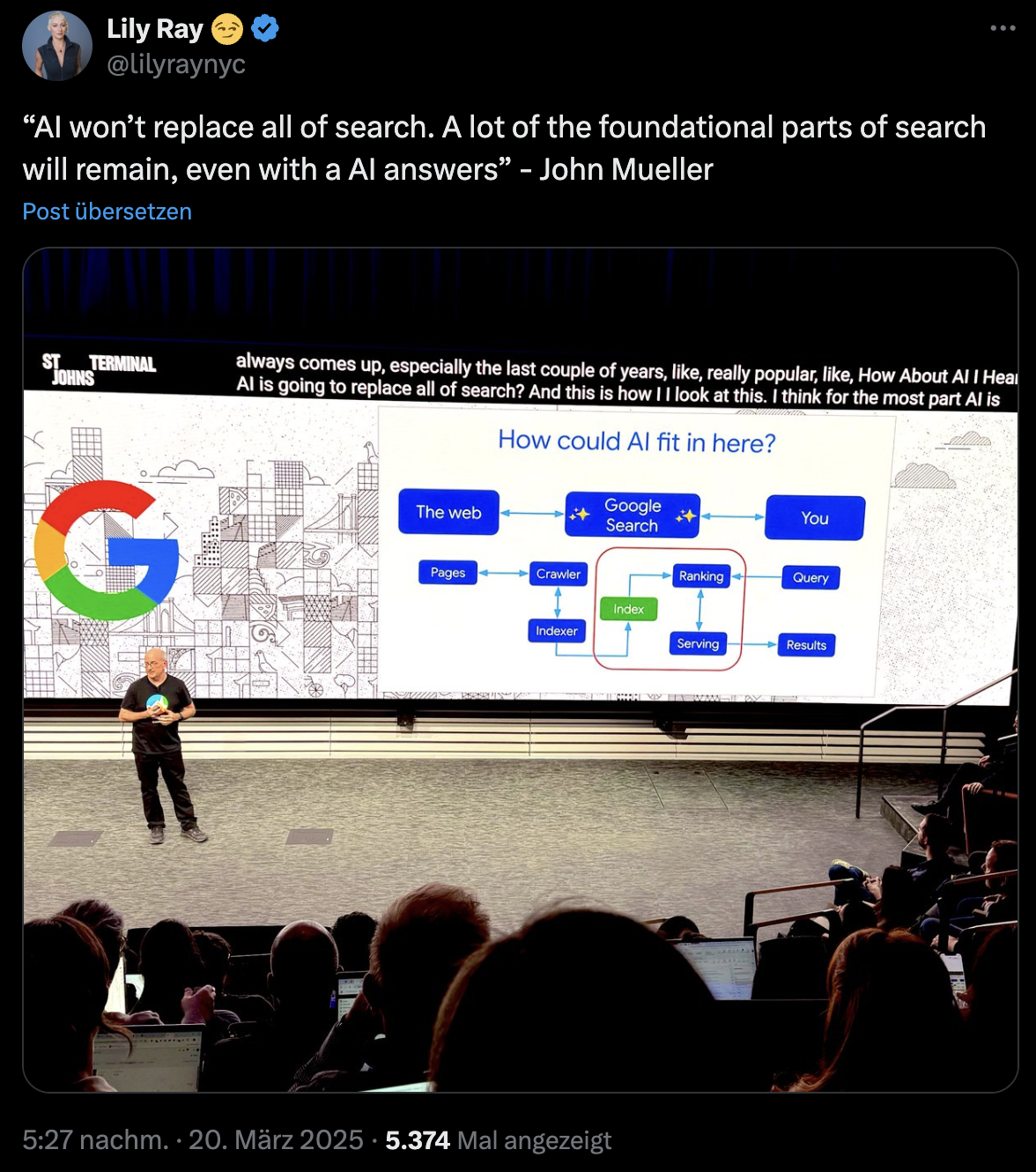 Google: KI wird nicht die gesamte Suche ersetzen