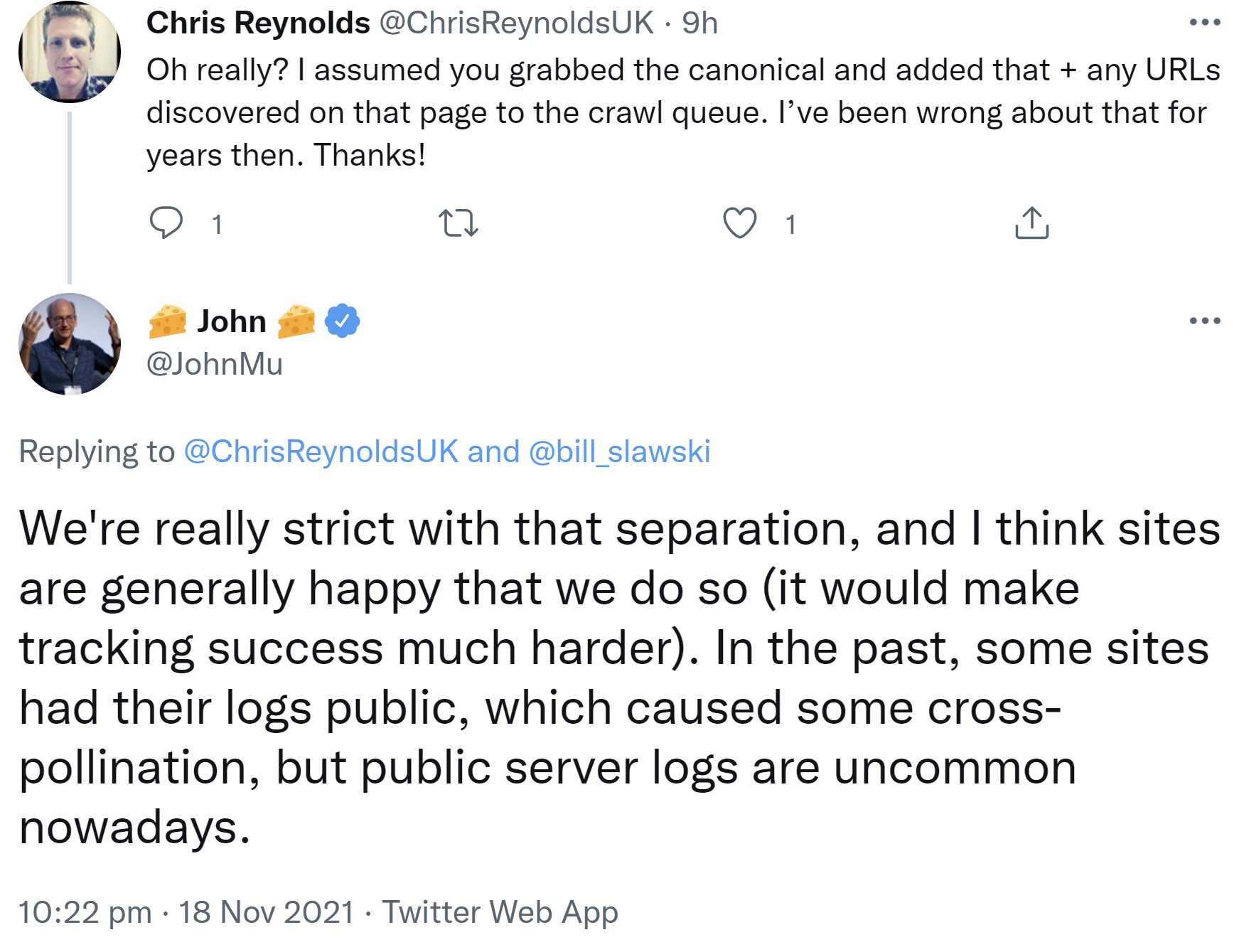 Google: klare Trennung beim Crawlen zwischen organischer Suche und Ads
