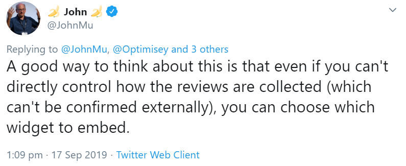 Google: Klarstellung zu 'eigennützigen Reviews'