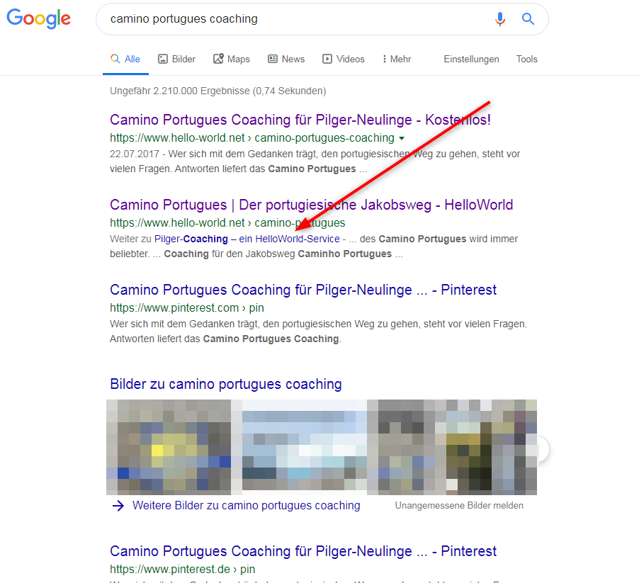 Google: klickbarer Link in Description