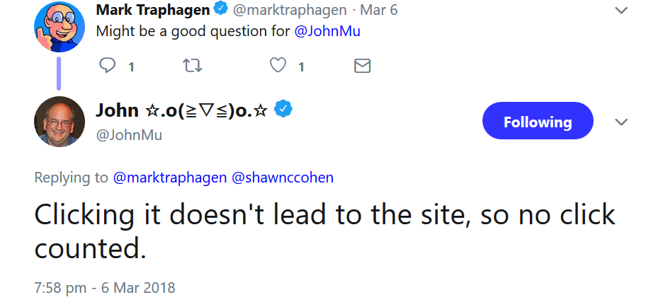 Google: Klicks werden nur gezählt, wenn sie auf externe Seiten führen