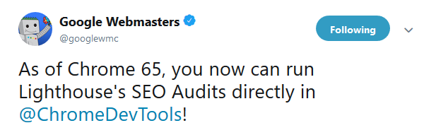 Google: Lighthouse per DevTools direkt in Chrome 65 verfügbar