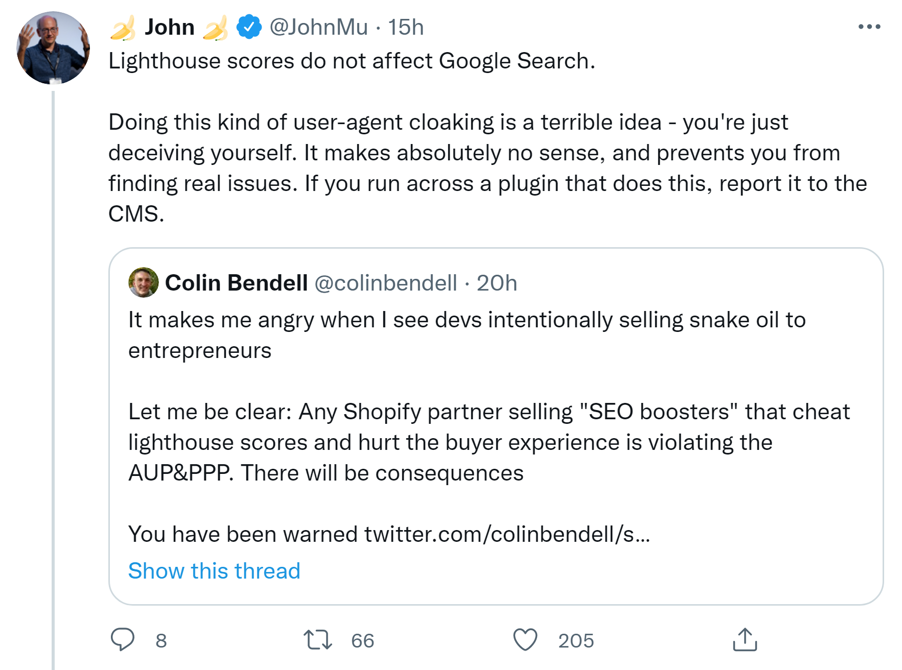 Google Lighthouse Scores wirken sich nicht auf die Suchergebnisse aus