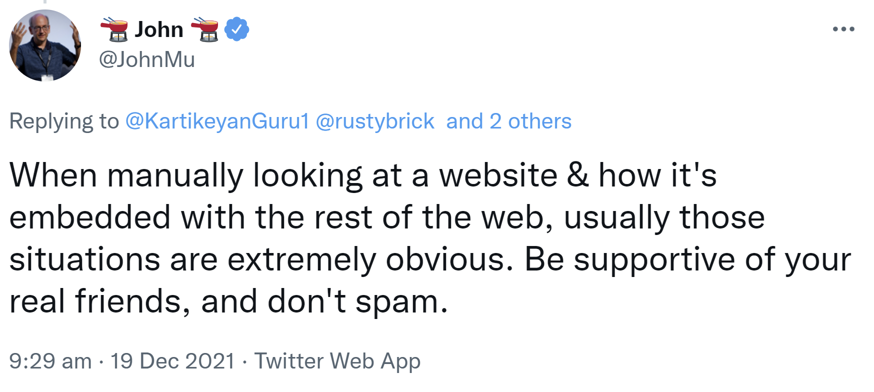 Google: Link-Spam ist meistens offensichtlich