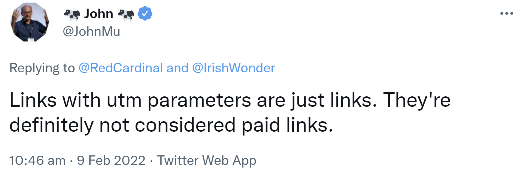 Google: Links mit UTM-Parameter werden nicht automatisch als bezahlte Links betrachtet