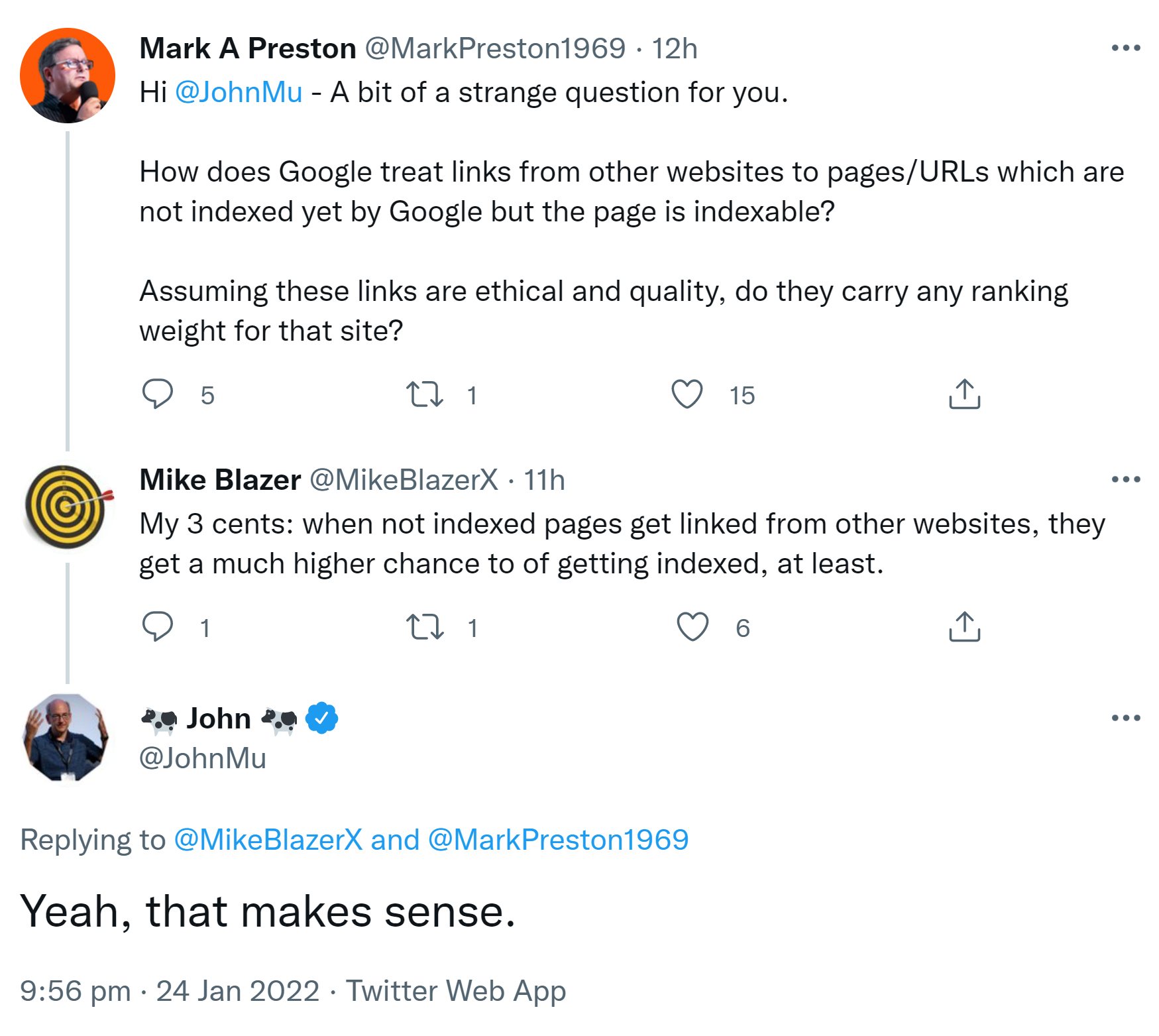 Google: Links von externen Websites können die Chancen auf Indexierung verbessern
