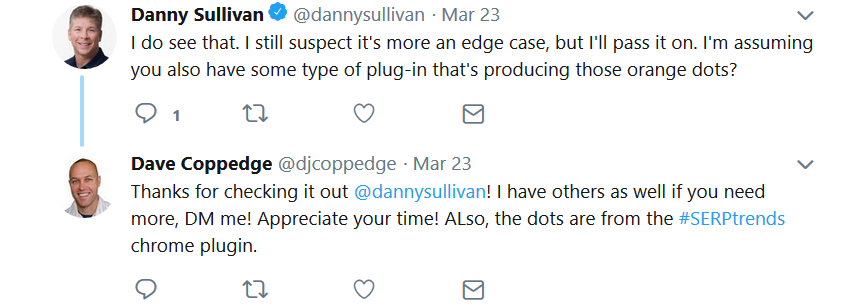 Googles Antwort zu mehrfachen Suchergebnissen von einer Domain