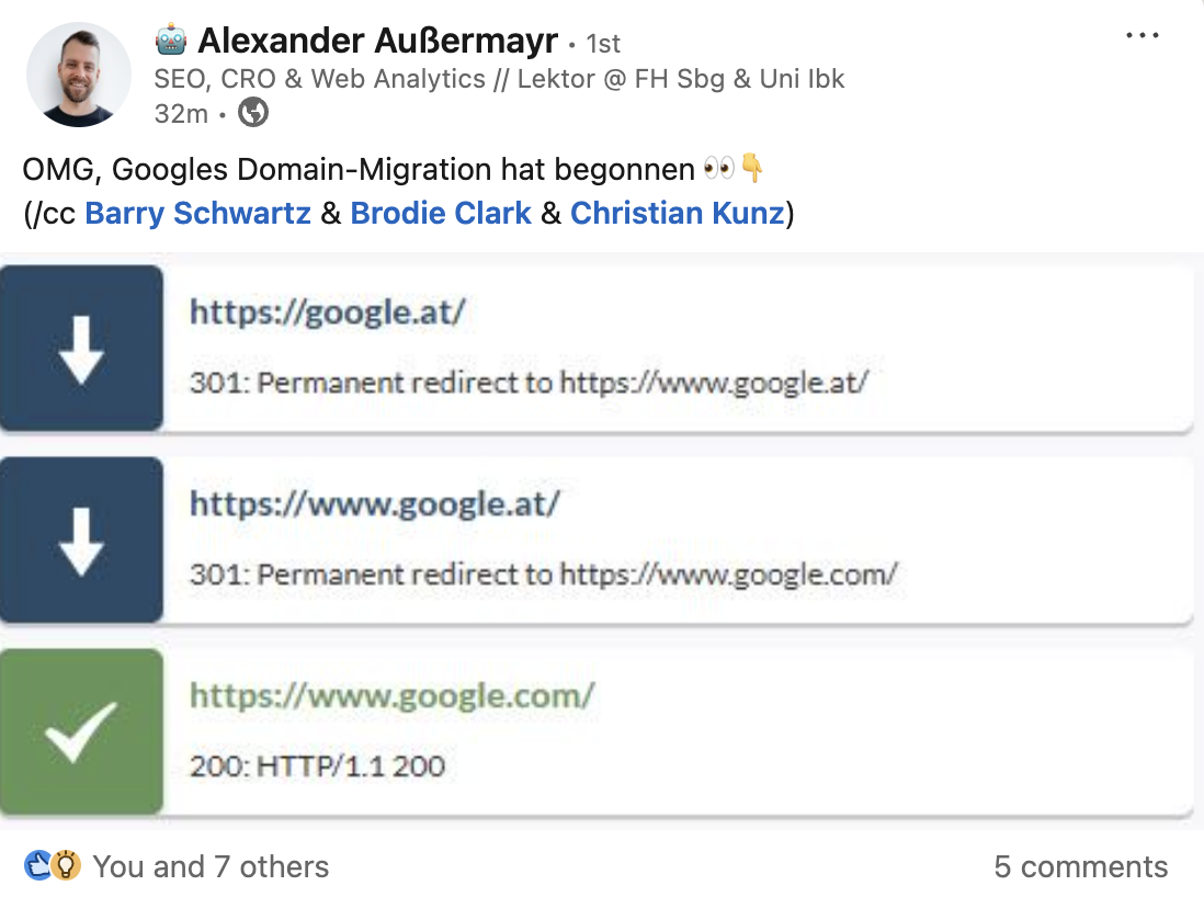 Google: Migration der Domains hat begonnen
