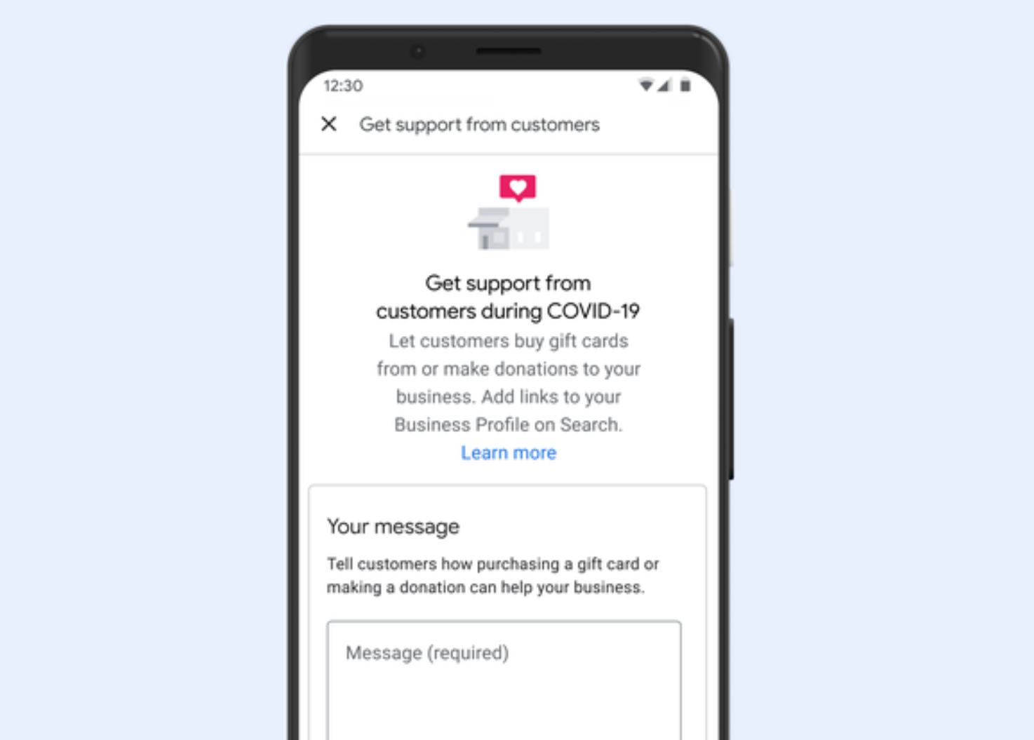 Googlep My Business Support Links