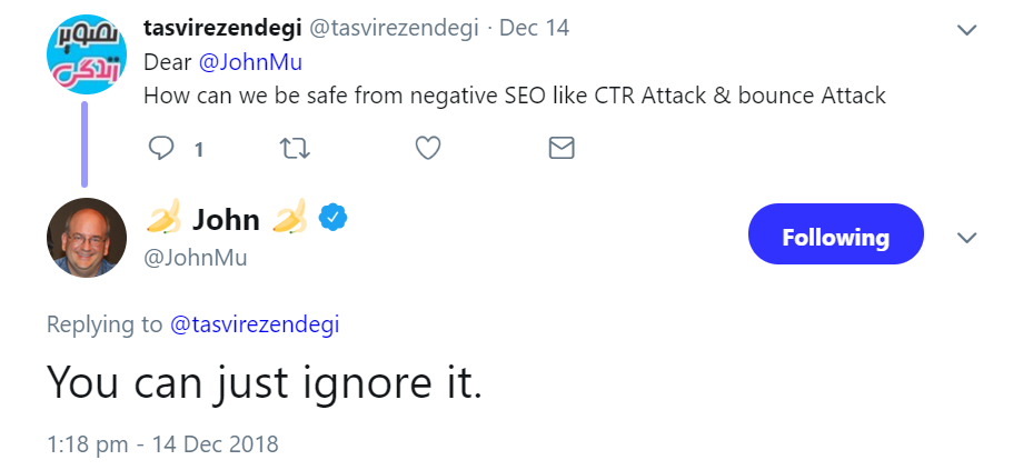 Google: CTR- und Bounce-Attacken können ignoriert werden