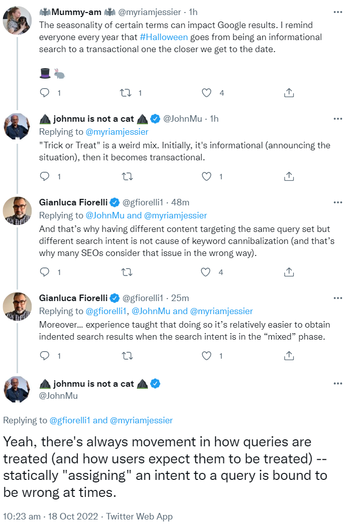 Google: Nur ein Search Intent pro Keyword kann zu manchen Zeiten falsch sein