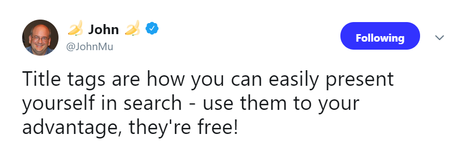 Google: 'Verwendet Title-Tags zu Eurem Vorteil - sie kosten nichts!'