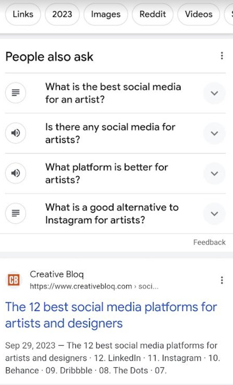 Google: ähnliche Fragen mit Audio in der mobilen Suche